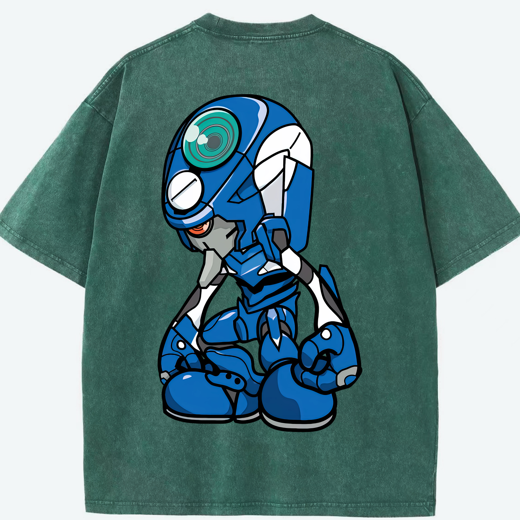 （画像用） EVA 新世紀エヴァンゲリオン 綿100% ヴィンテージ風 半袖Tシャツ（背面プリント）